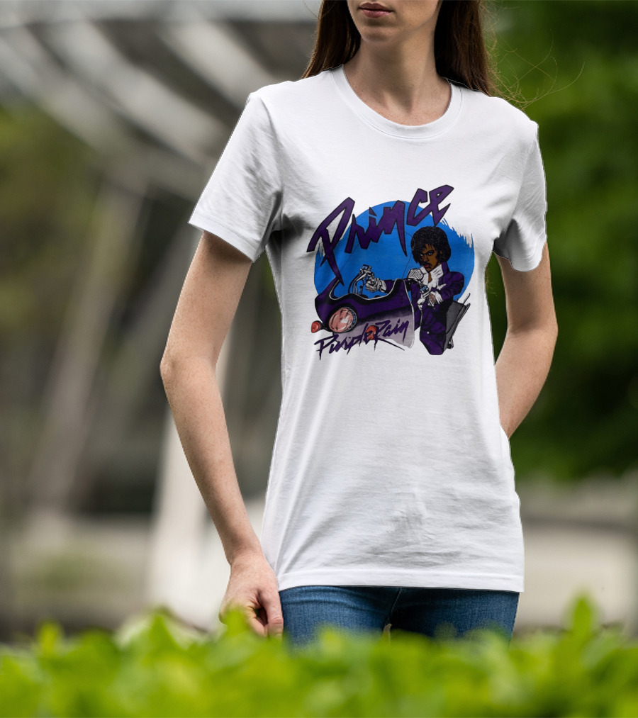 Prince Purple Rain Motorcycle 80s Music T-Shirt