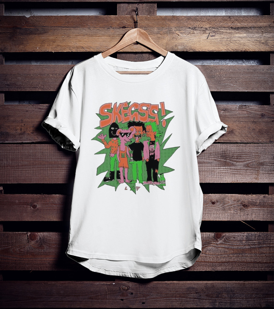 Skegss LSD Irvine Cartoon Characters Green T-Shirt