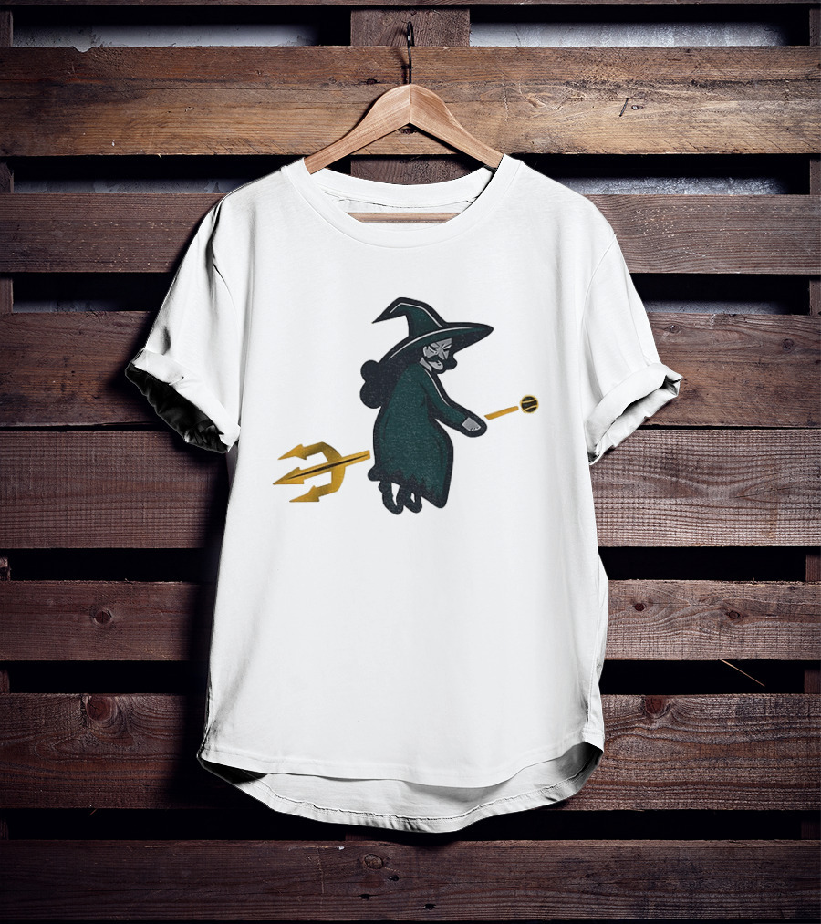Witches Rally Seattle Mariners MLB Baseball 2025 Cartoon Trident Broomstick T-Shirt