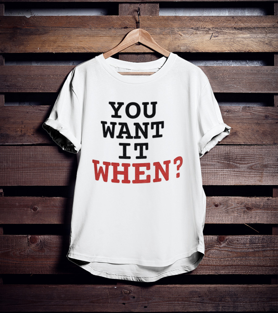 Zootopia Flash The Sloth You Want It When? T-Shirt