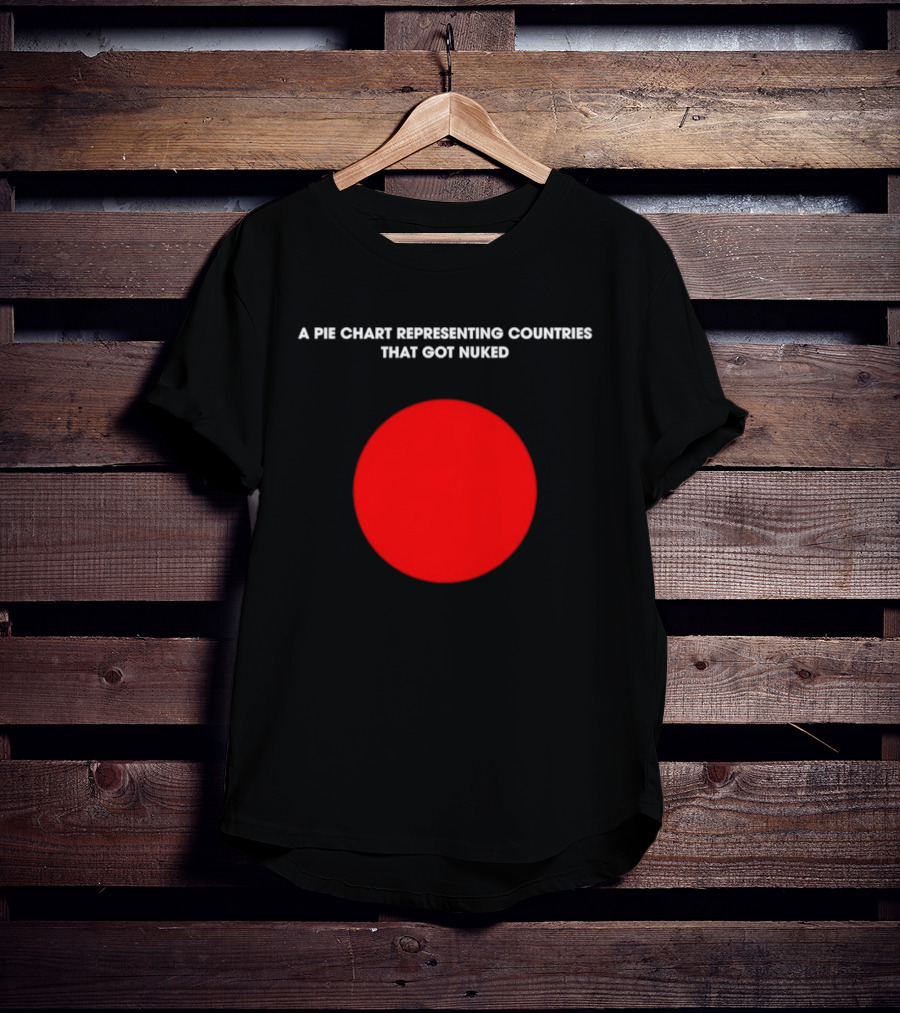 Pie Chart Japan Flag Nuked Countries T-Shirt