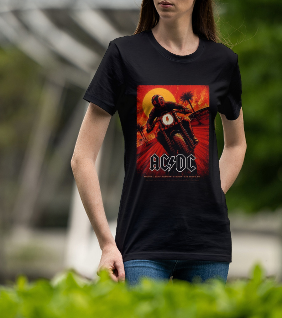ACDC PWR Up Tour August 1 2026 Allegiant Stadium Las Vegas NV Event T-Shirt