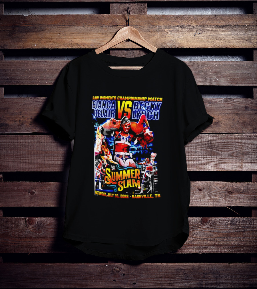 SummerSlam 2022 Bianca Belair Vs Becky Lynch Championship Match T-Shirt