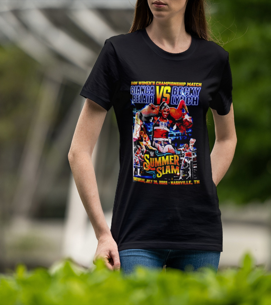 SummerSlam 2022 Bianca Belair Vs Becky Lynch Championship Match T-Shirt