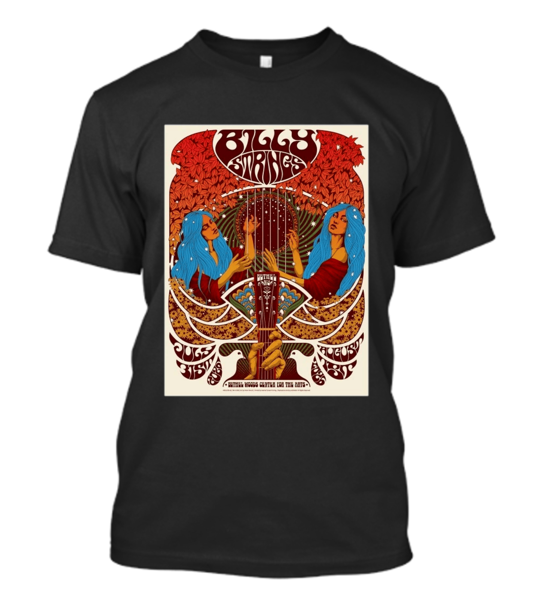 Billy Strings Bethel Woods Center July 31 August 1 2026 Simon Berndt T-Shirt