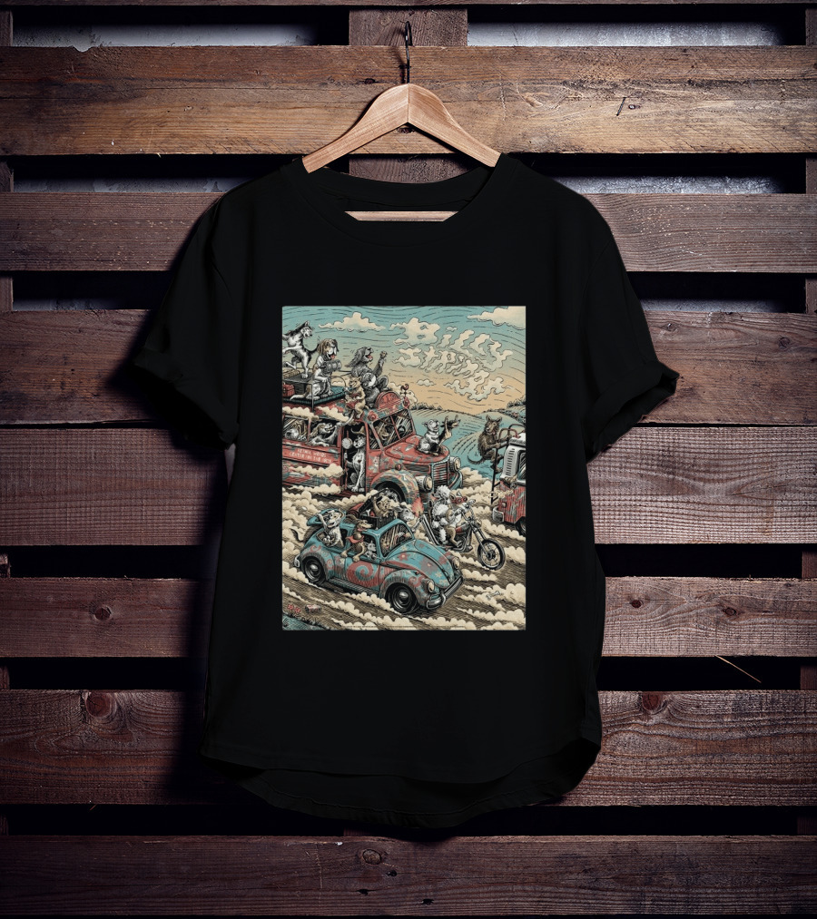 Billy Strings Bethel NY Event August 1 2026 Dylan Goldberger Bethel Woods Center Night 2 Psychedelic Animal Parade T-Shirt
