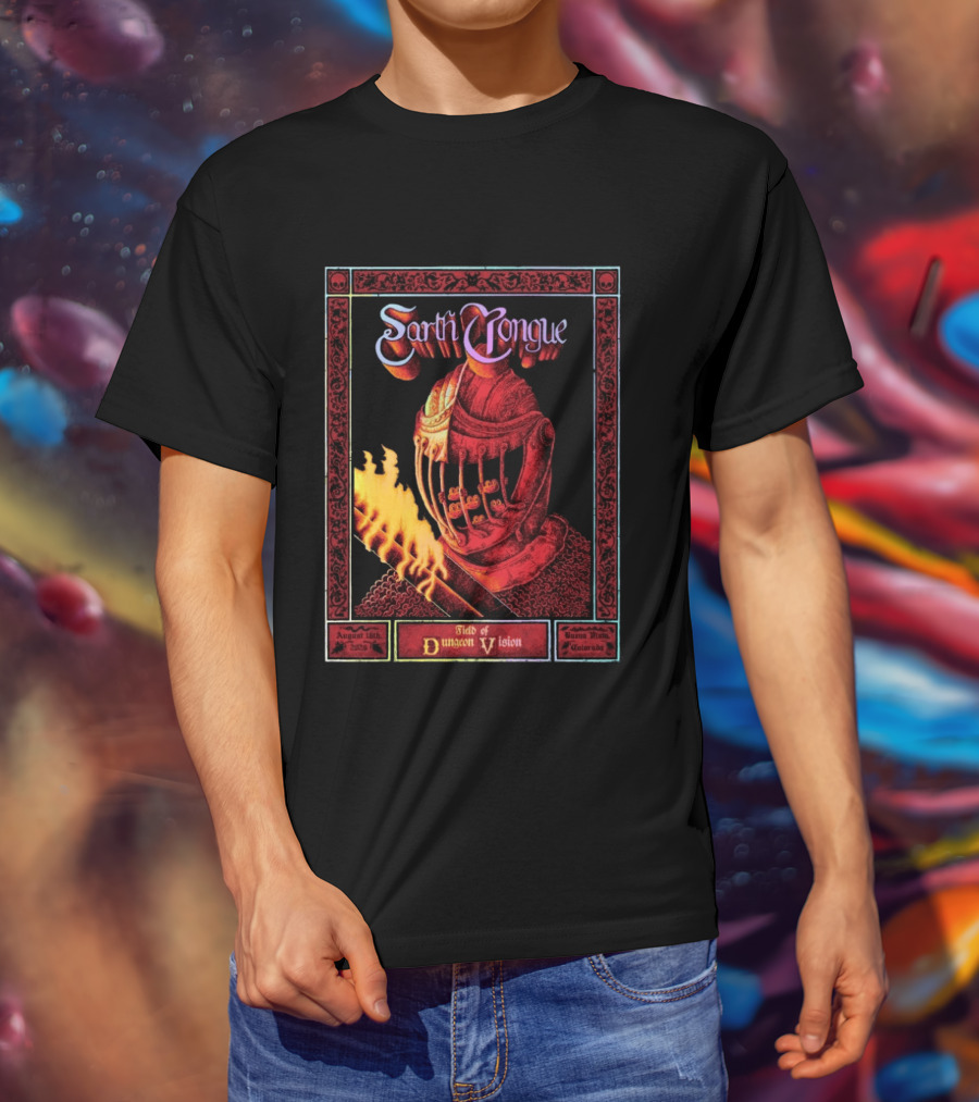 Earth Tongue August 16th 2023 Field Of Dungeon Vision Lyons Colorado T-Shirt