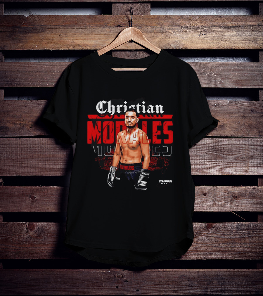Christian Morales Zuffa Boxer With Boxing Gloves And Zuffa One T-Shirt