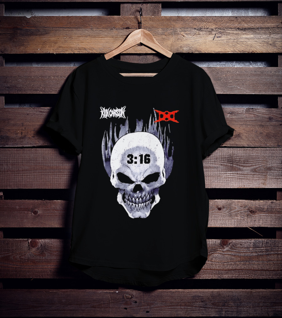 Ken Carson 3:16 Skull Stone Cold Steve Austin WWE T-Shirt