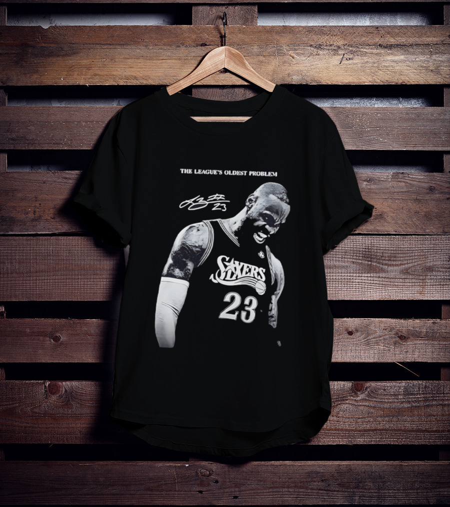 The League's Oldest Problem LeBron James Sixers 23 T-Shirt