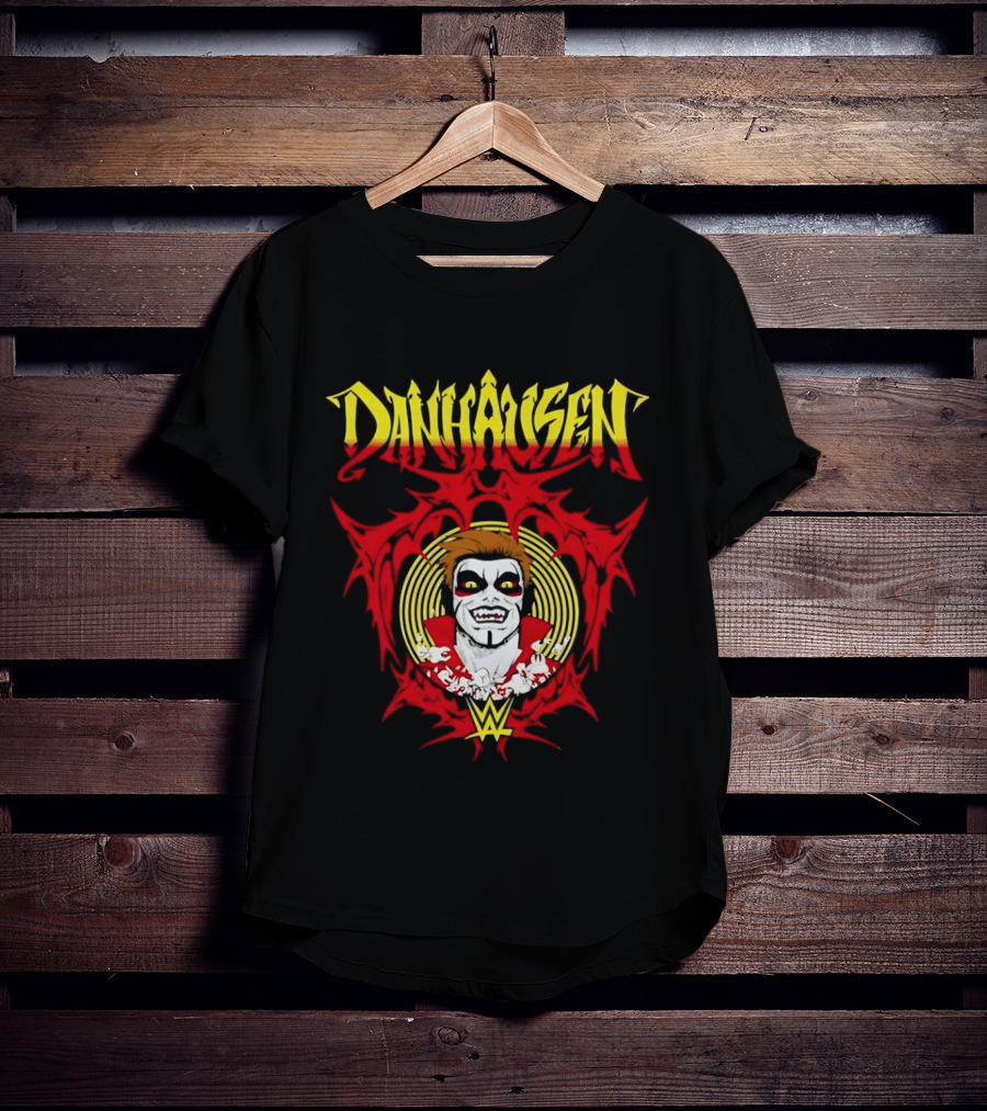 Danhausen WWE Vector Face Paint And Red T-Shirt