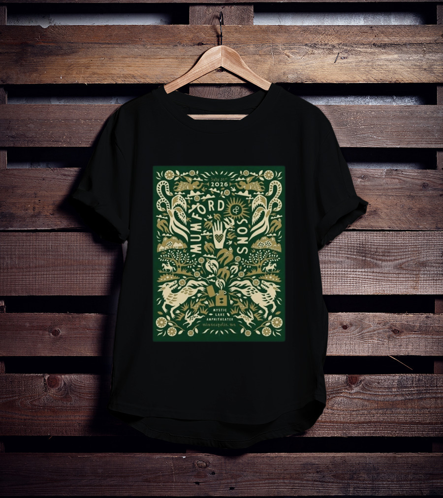 July 31 2026 Mumford And Sons Mystic Lake Amphitheater Minneapolis MN T-Shirt