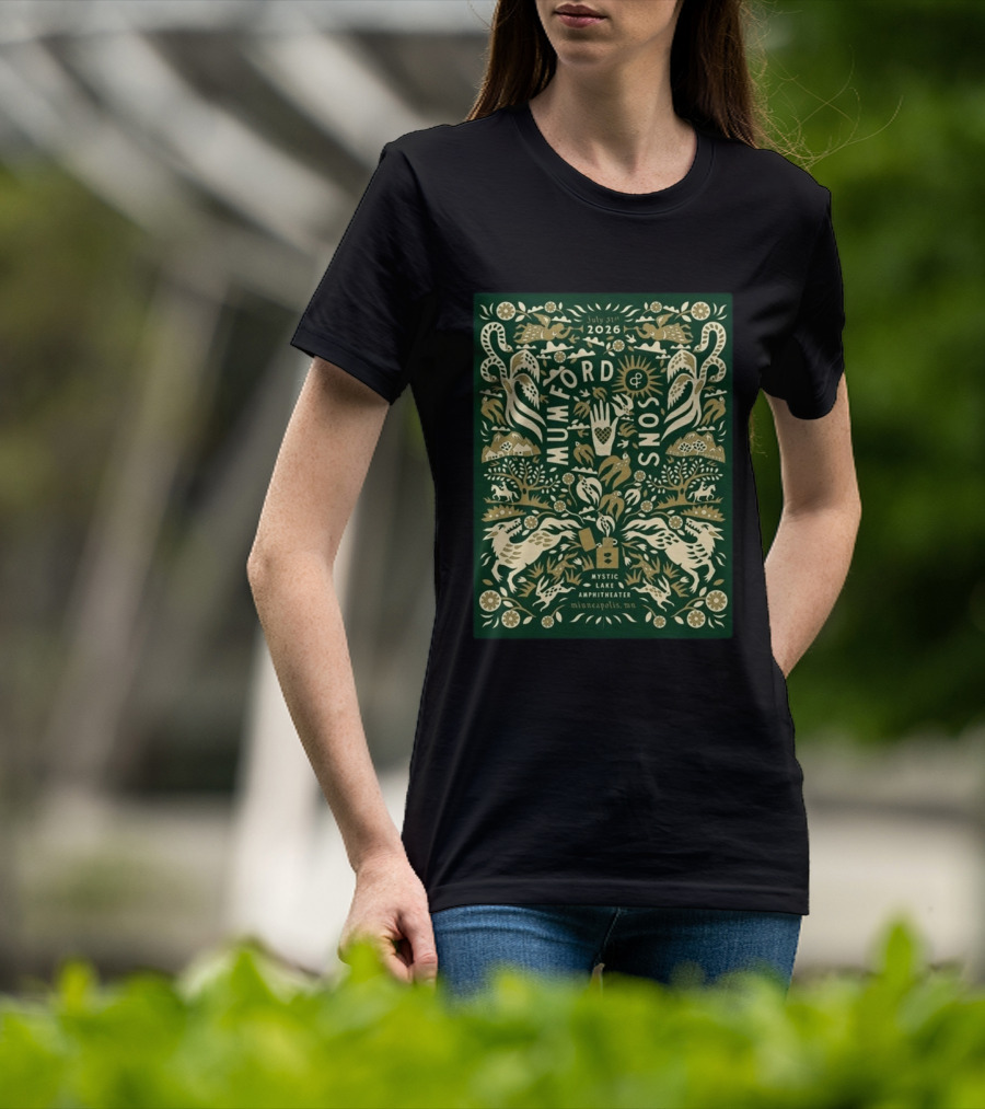 July 31 2026 Mumford And Sons Mystic Lake Amphitheater Minneapolis MN T-Shirt
