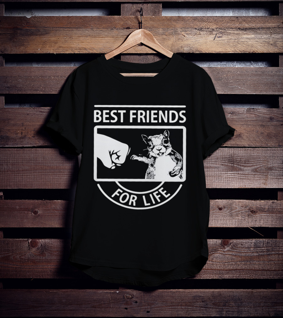 Best Friends For Life Squirrel Fist Bump T-Shirt