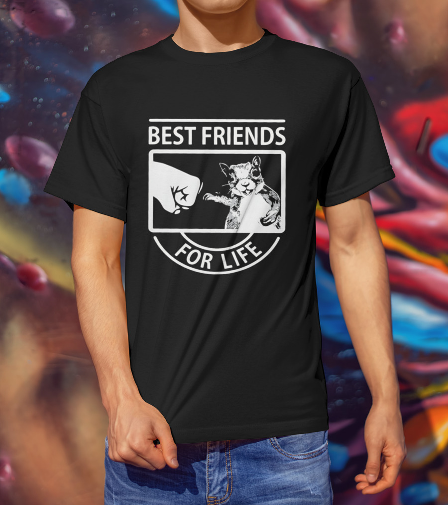 Best Friends For Life Squirrel Fist Bump T-Shirt