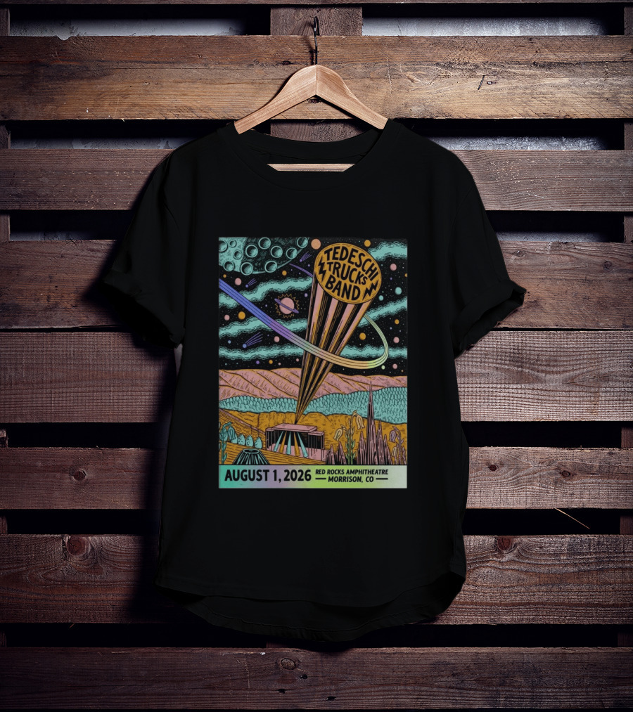 Tedeschi Trucks Band Red Rocks Amphitheatre Morrison CO August 1 2026 Cosmic T-Shirt