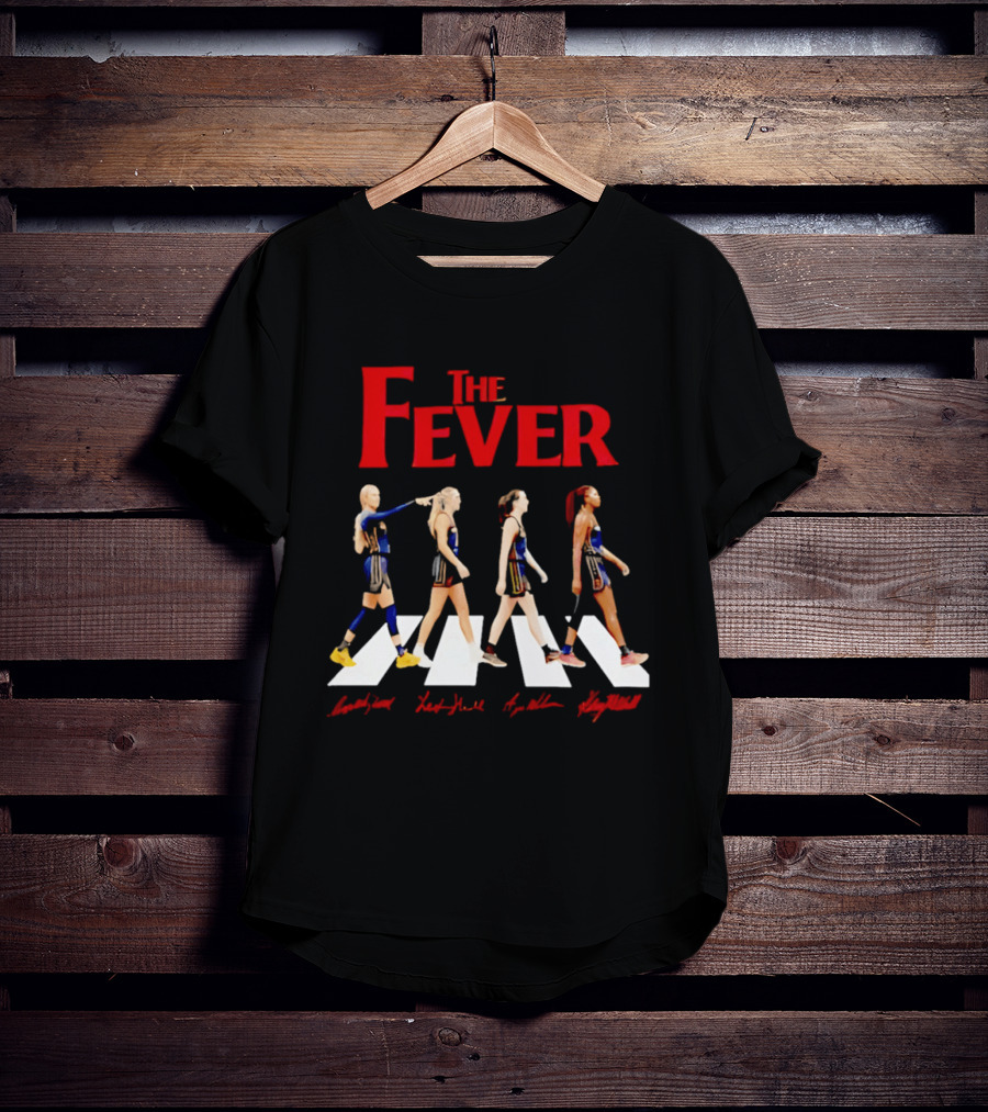 Indiana Fever Basketball Team Abbey Road Beatles T-Shirt