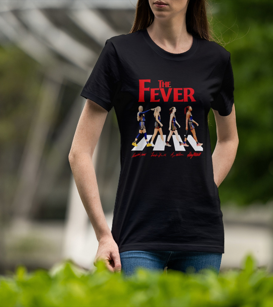 Indiana Fever Basketball Team Abbey Road Beatles T-Shirt