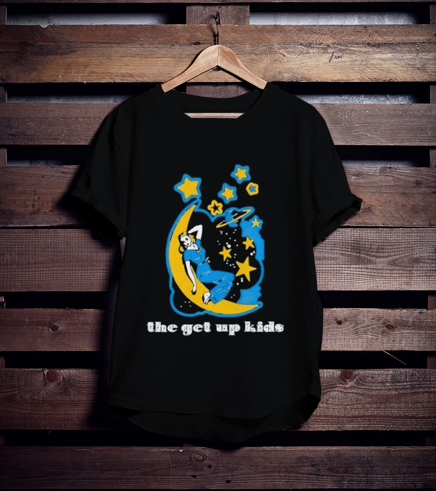 The Get Up Kids Woman On Crescent Moon With Stars T-Shirt