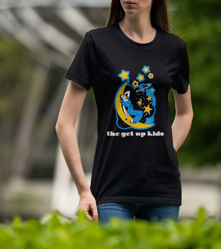 The Get Up Kids Woman On Crescent Moon With Stars T-Shirt