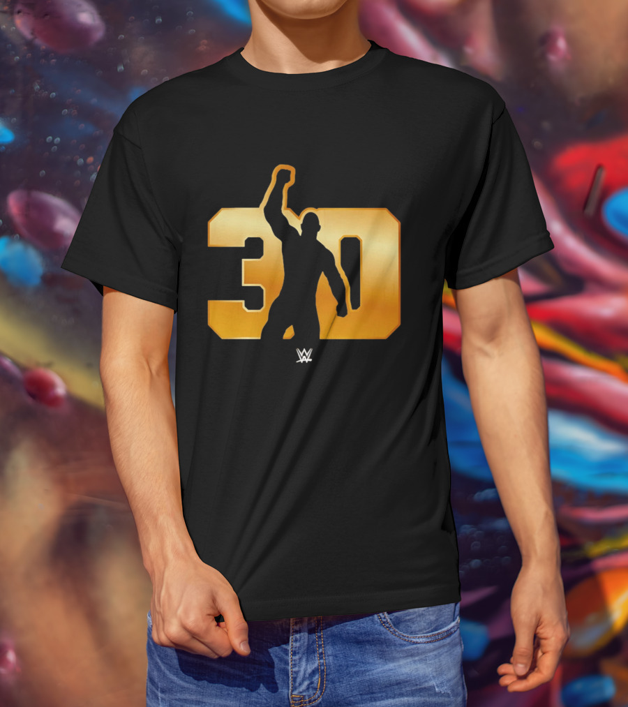 The Rock 30 WWE Years Anniversary Celebration T-Shirt