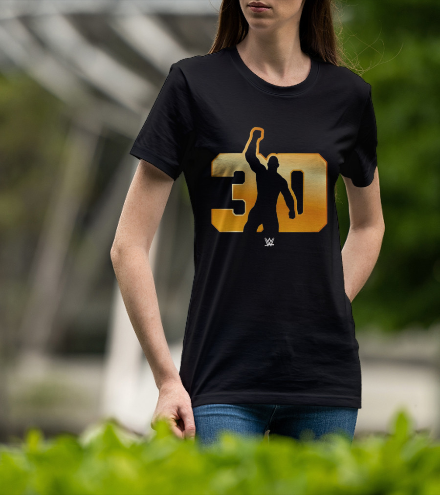 The Rock 30 WWE Years Anniversary Celebration T-Shirt