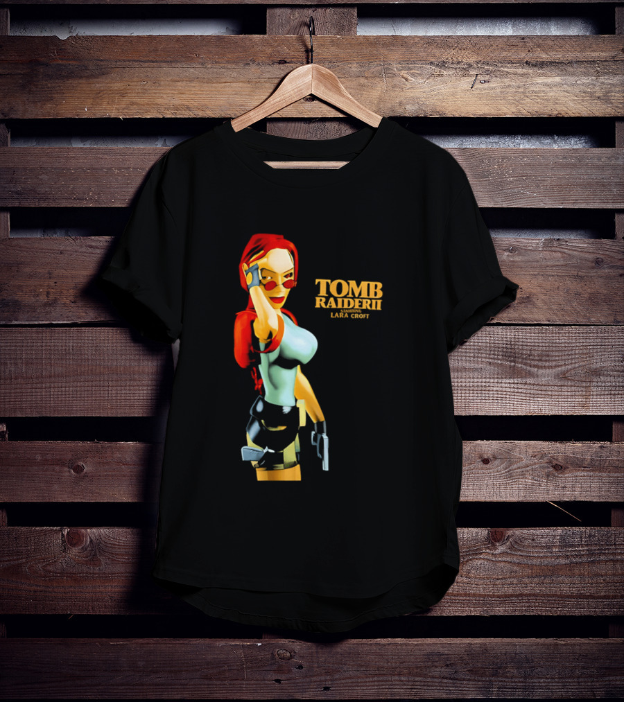 Lara Croft Tomb Raider II Starring Iconic Video Game T-Shirt
