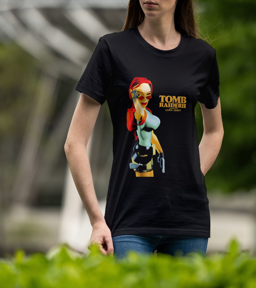 Lara Croft Tomb Raider II Starring Iconic Video Game T-Shirt