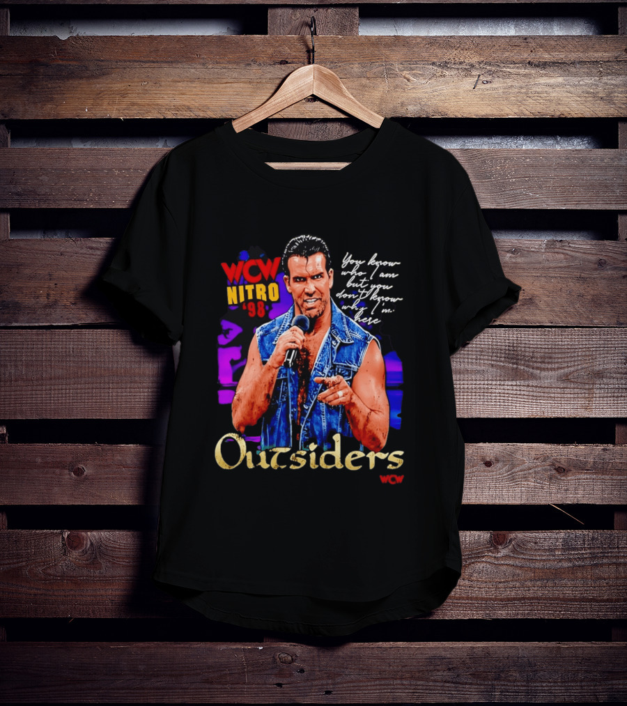 WCW Nitro '98 Scott Hall Outsiders You Know Who I Am T-Shirt