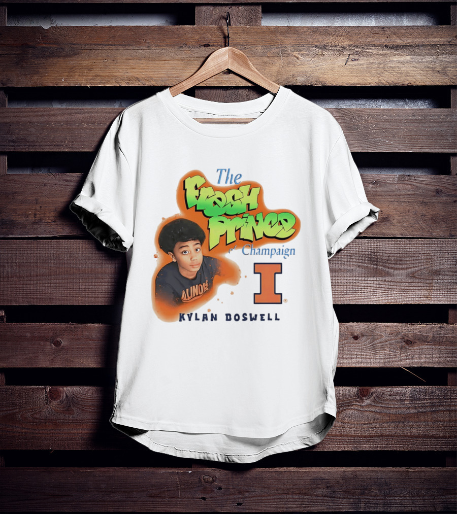 Kylan Boswell Illinois Fighting Illini The Fresh Prince Of Champaign T-Shirt