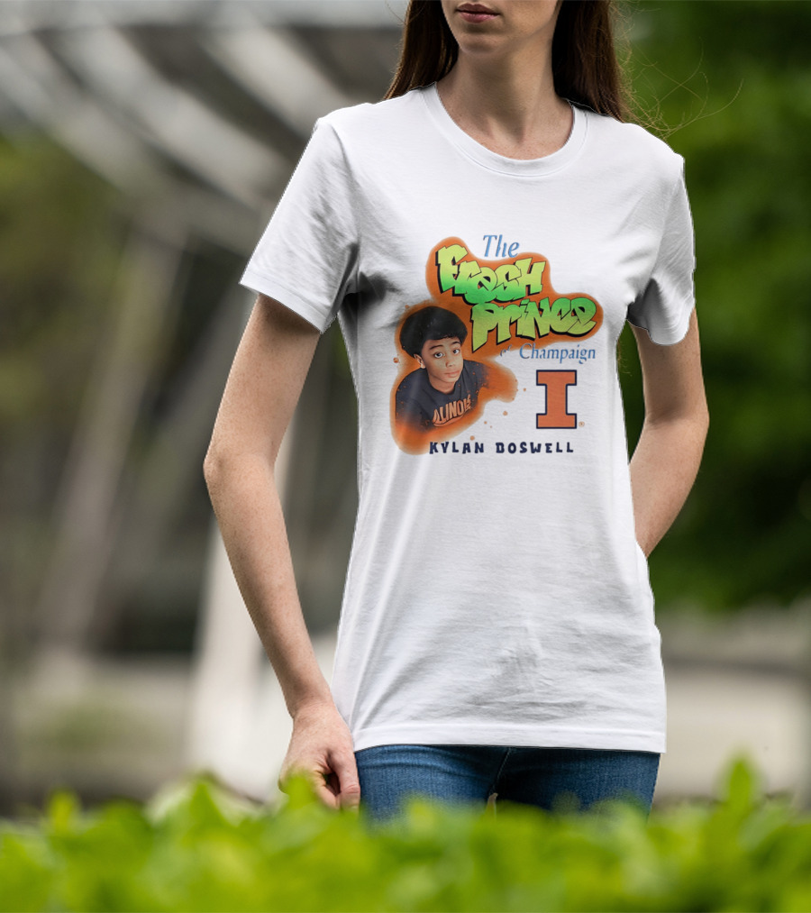 Kylan Boswell Illinois Fighting Illini The Fresh Prince Of Champaign T-Shirt
