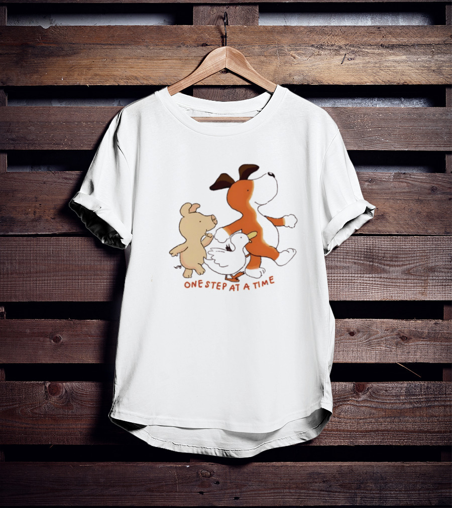 Dog Pig And Duck One Step At A Time T-Shirt