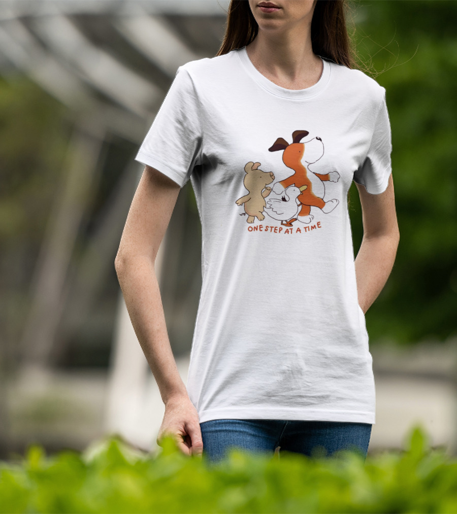 Dog Pig And Duck One Step At A Time T-Shirt