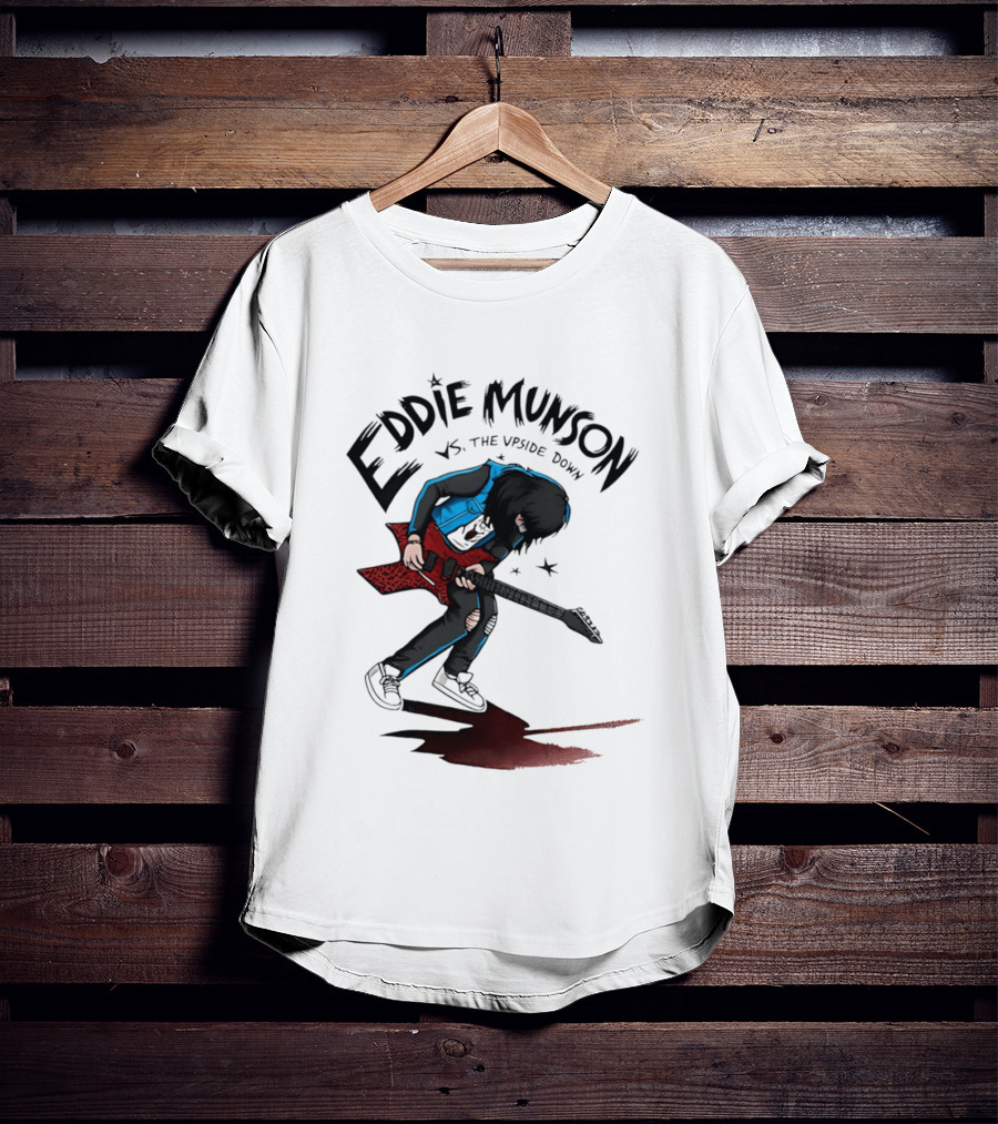 Eddie Munson Vs The Upside Down Stranger Things Guitar Battle Scene T-Shirt