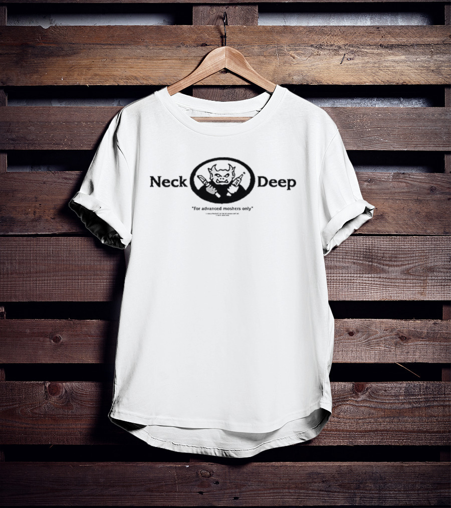 Neck Deep Gargoyle For Advanced Moshers Only Woodmark T-Shirt