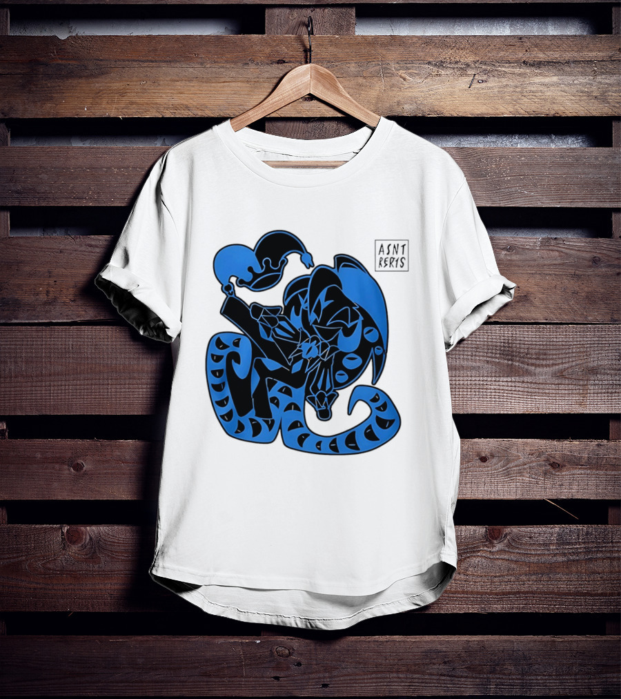 Shadow Milk Cookie Run A4NT Peeking Jester Snake T-Shirt