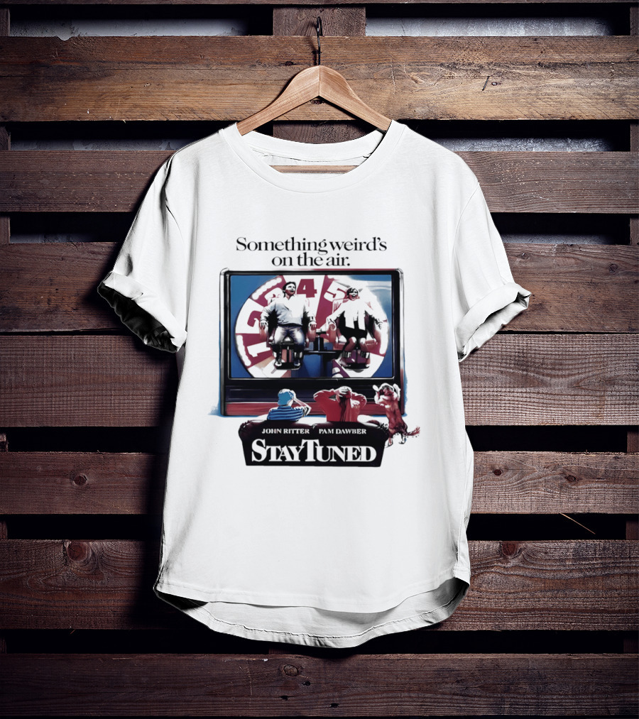 Stay Tuned Something Weird's On The Air John Ritter Pam Dawber T-Shirt