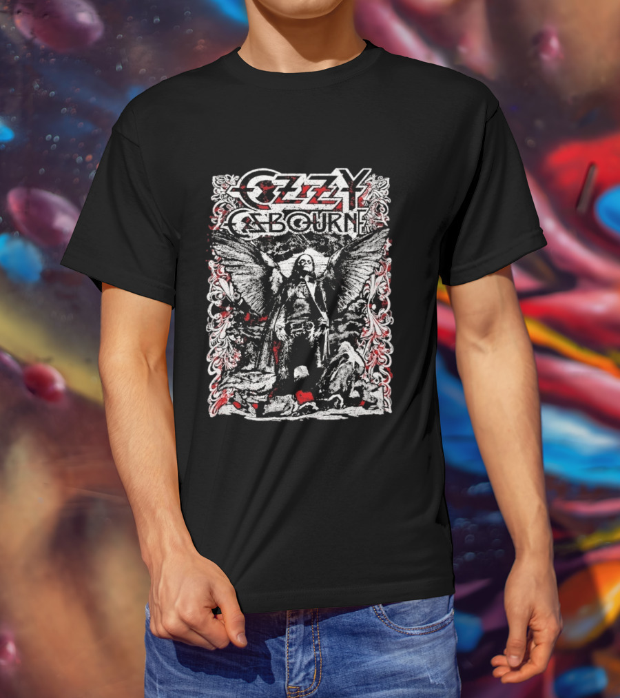 Ozzy Osbourne 2026 Prince Of Darkness Angel Wings T-Shirt