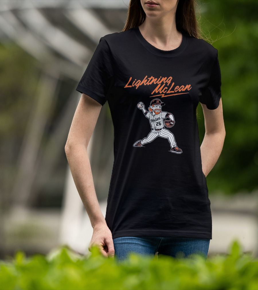 Lightning McLean Nolan 26 New York Mets T-Shirt