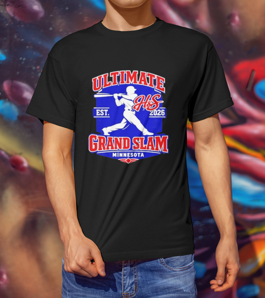 Ultimate H&S Grand Slam Baseball Minnesota Est 2026 T-Shirt