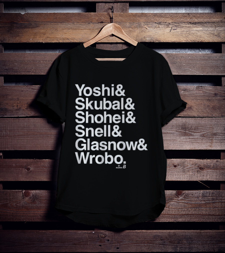 Yoshi Skubal Shohei Snell Glasnow Wrobo Ampersand List T-Shirt