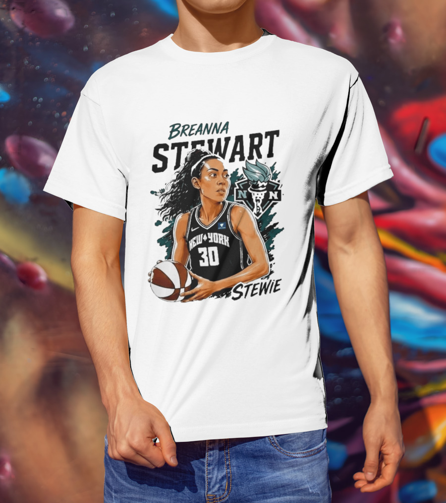 Breanna Stewart New York Liberty Stewie 30 Basketball Star T-Shirt