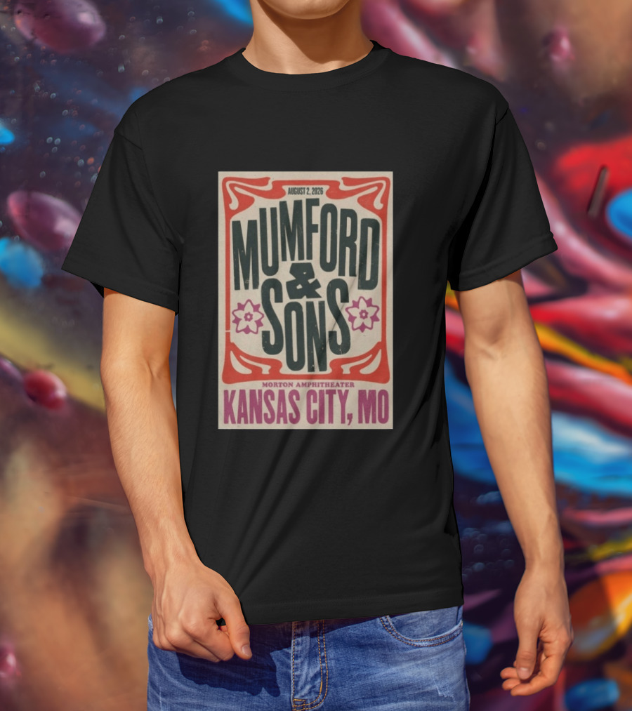 Mumford And Sons August 2 2026 Morton Amphitheater Kansas City MO T-Shirt