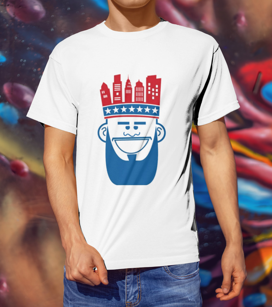 Lebron James Philadelphia 76ers Philly King Skyline Crown T-Shirt