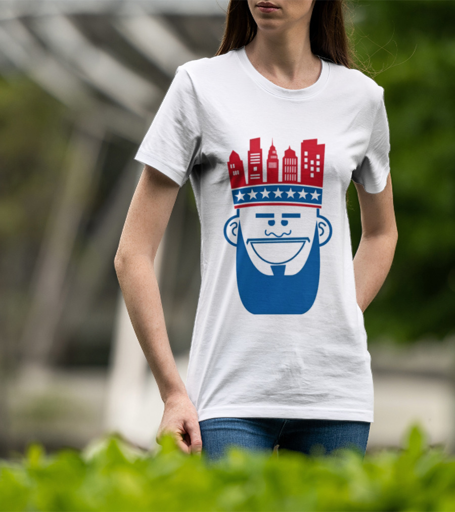 Lebron James Philadelphia 76ers Philly King Skyline Crown T-Shirt