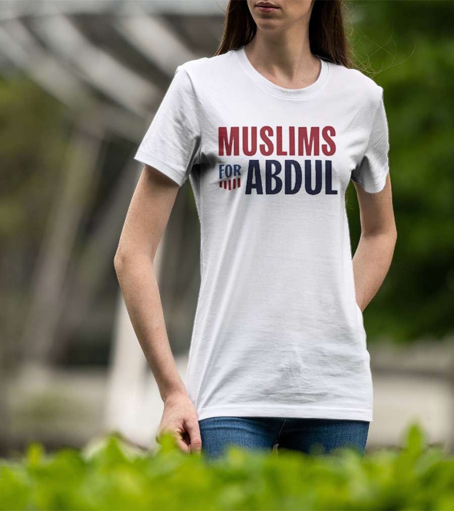 Muslims For Abdul 2026 Election Support Red And Blue T-Shirt