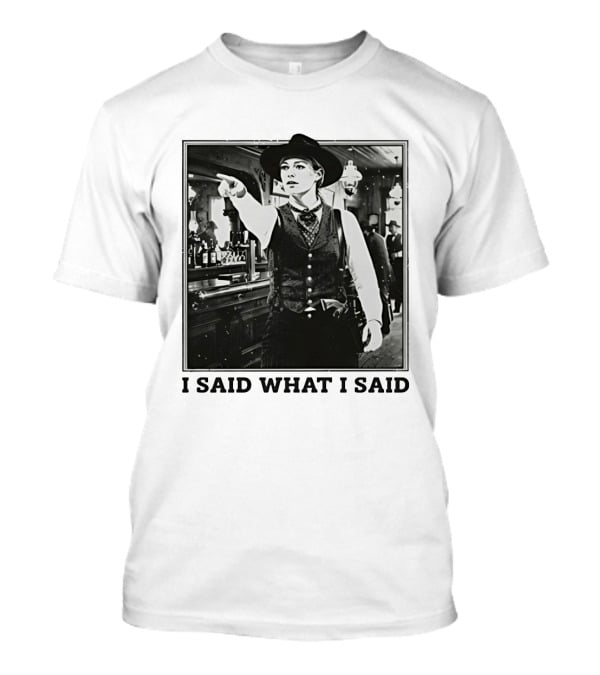 Sophie Cunningham Cowgirl I Said What I Said Indiana Fever T-Shirt