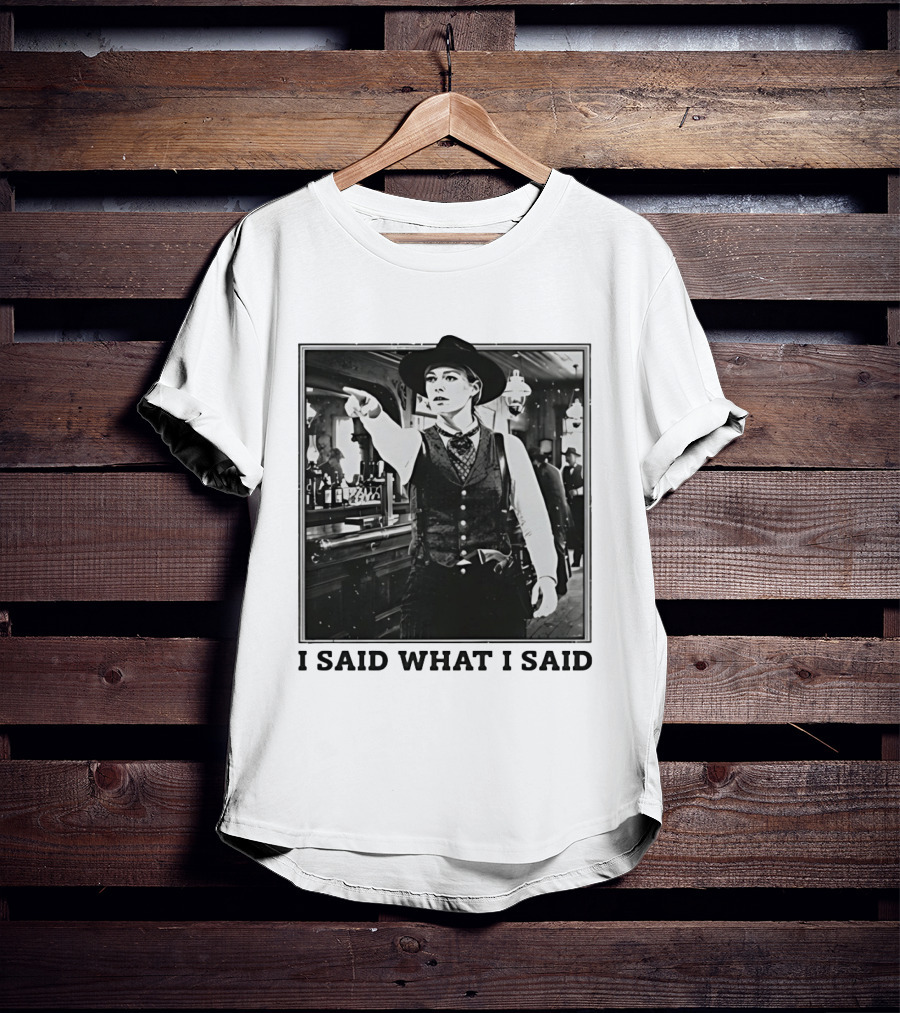 Sophie Cunningham Cowgirl I Said What I Said Indiana Fever T-Shirt