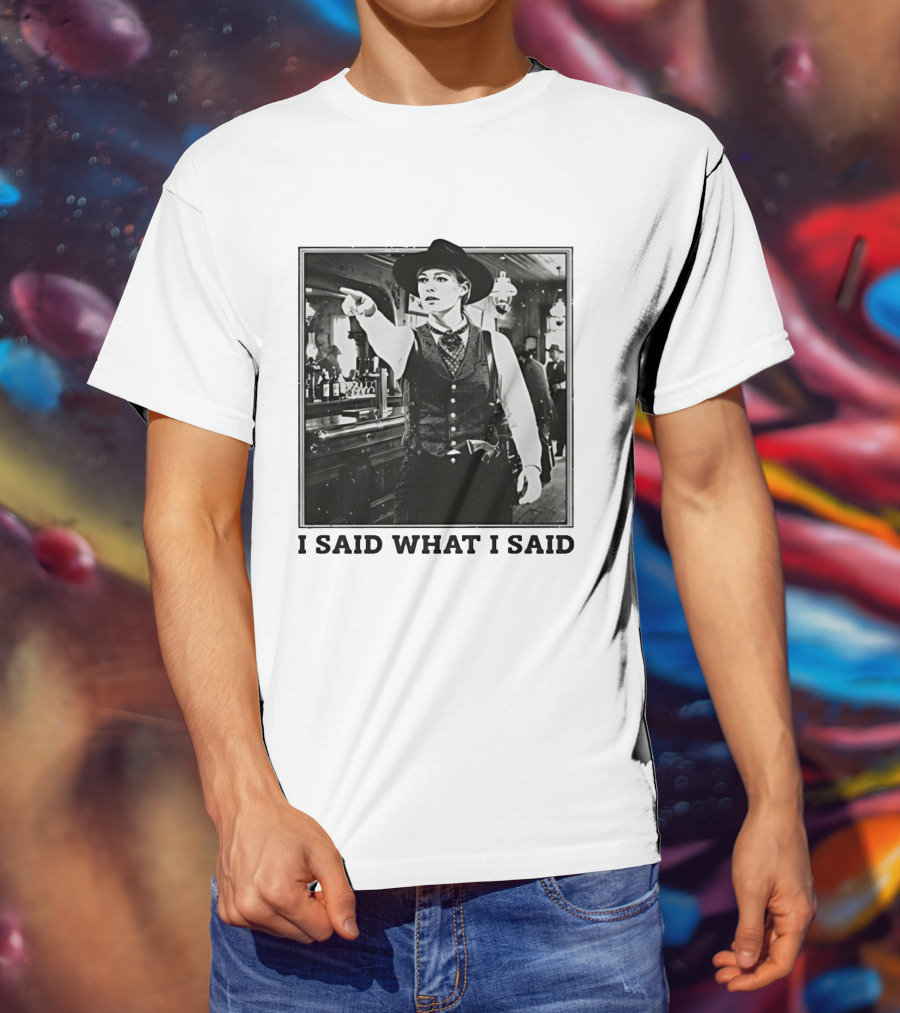 Sophie Cunningham Cowgirl I Said What I Said Indiana Fever T-Shirt