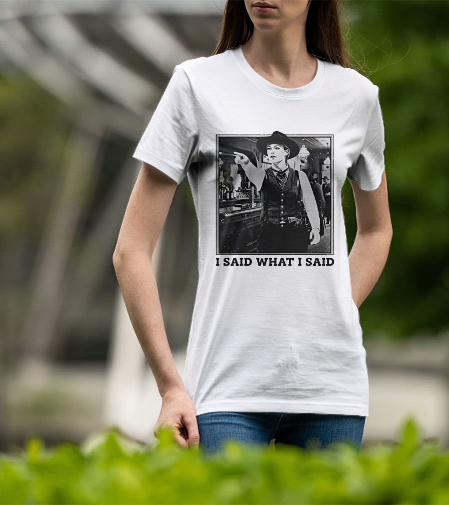 Sophie Cunningham Cowgirl I Said What I Said Indiana Fever T-Shirt
